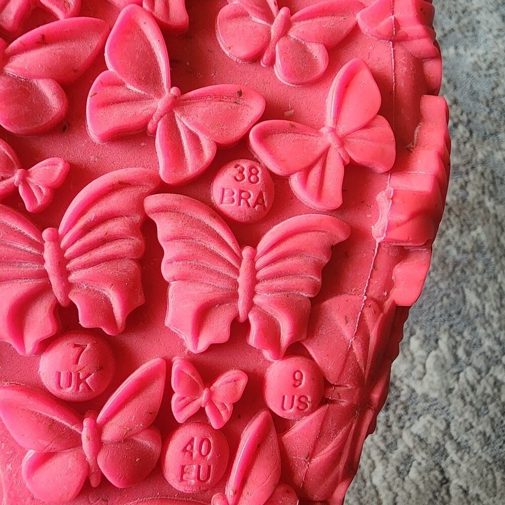 Sunies Hawaii Sandals Size 9 Women's Pink Shoes Natural Fibers - Picture 8 of 8